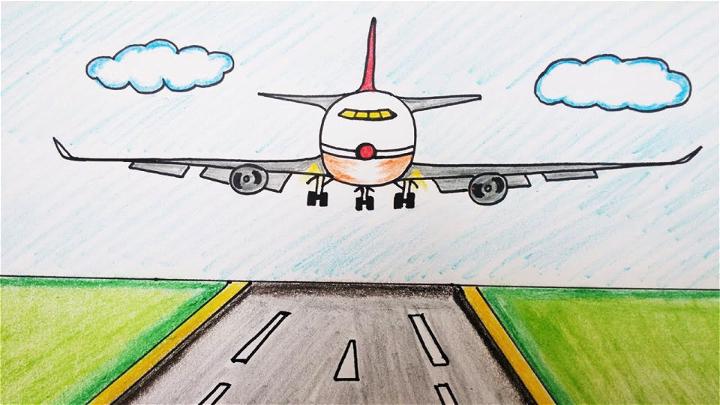 20 Easy Airplane Drawing Ideas - How to Draw a Plane