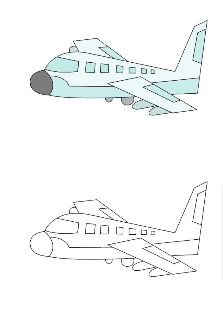 Airplane Line Drawing