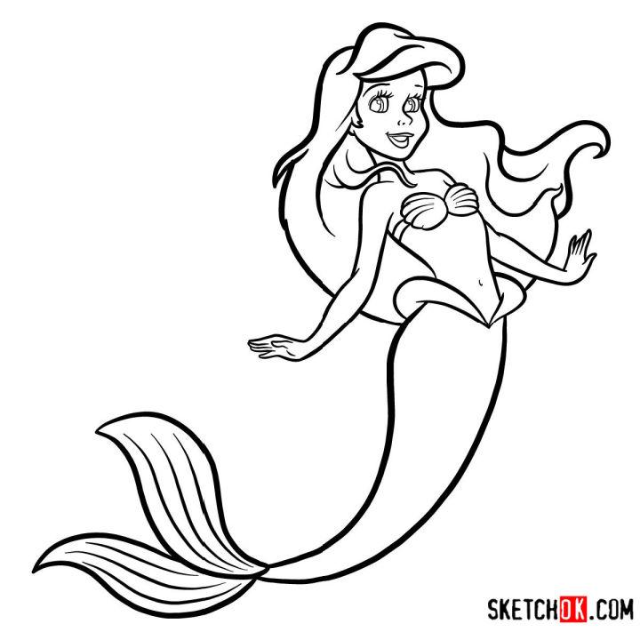 Details 75+ the little mermaid sketch latest - in.eteachers