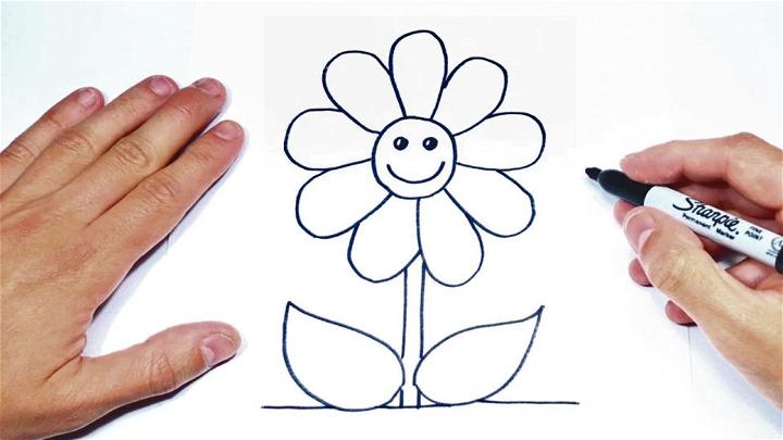 Basic Flower Drawing