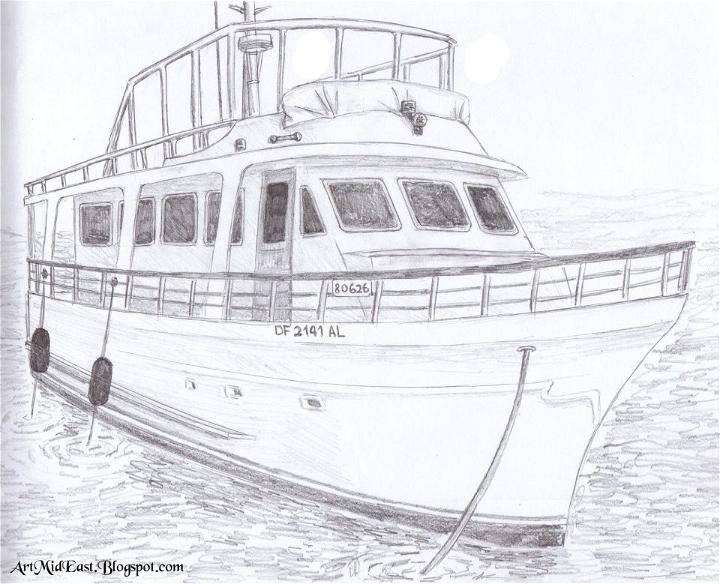 Boat Picture To Draw