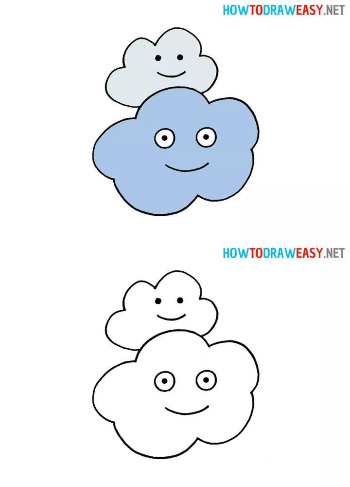 Cartoon Cloud Drawing