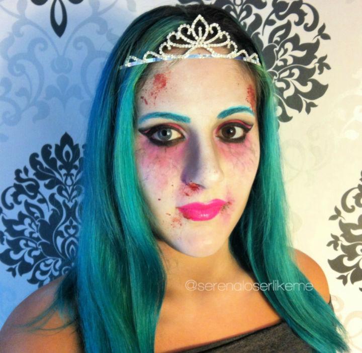 Cartoon Zombie Princess Makeup