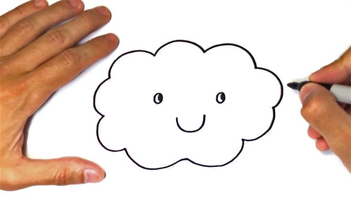 20 Easy Cloud Drawing Ideas - How To Draw A Cloud - Blitsy