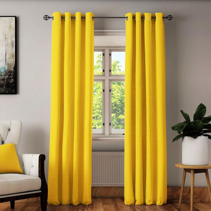 Comfortable Sunbeam Yellow Curtains