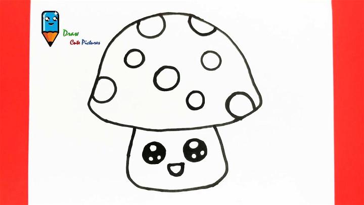 Cute Mushroom Drawing