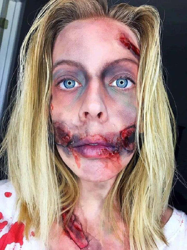 DIY Scary Zombie Makeup