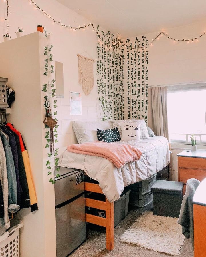 Dorm Room With Fake Vines