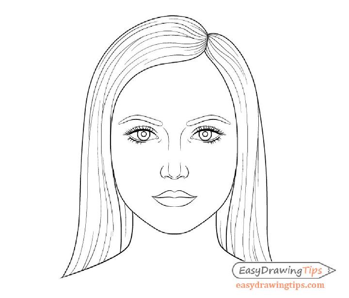 simple sketch of face