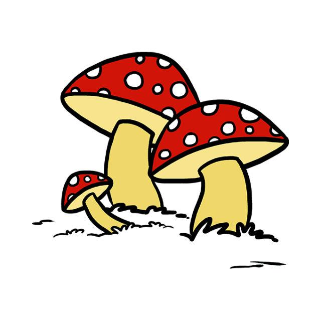 Drawing Of Mushroom
