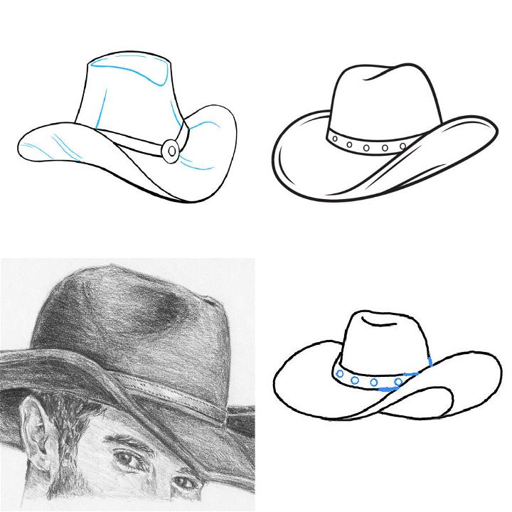 15 Easy Cowboy Hat Drawing Ideas How To Draw A Cowboy Hat