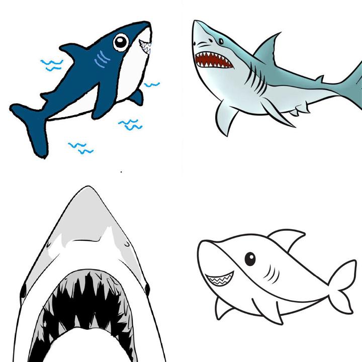 25 Easy Shark Drawing Ideas - How to Draw a Shark