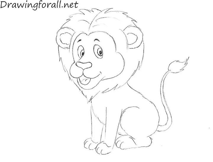 Easy Way to Draw a Lion