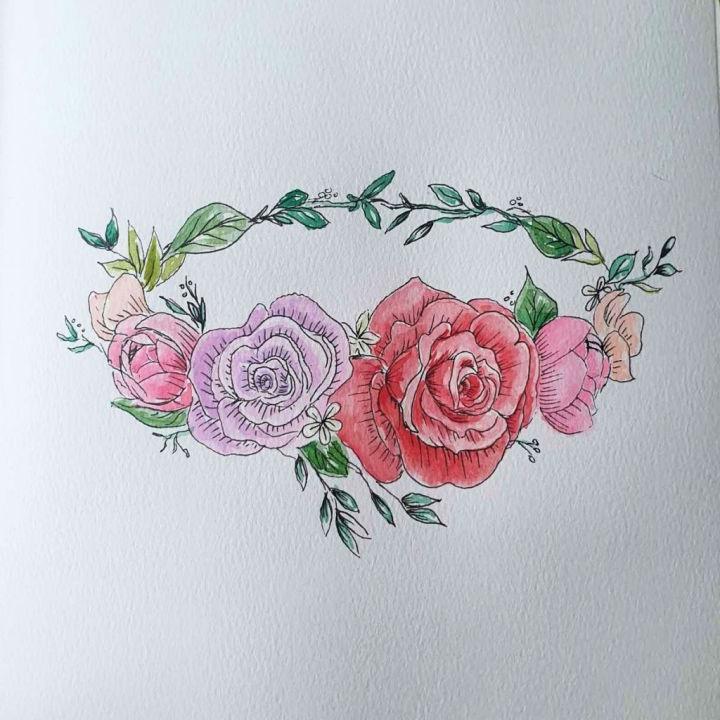 Flower Crown Drawing