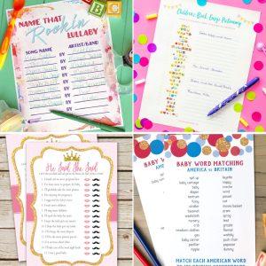 Free Baby Shower Game Printables