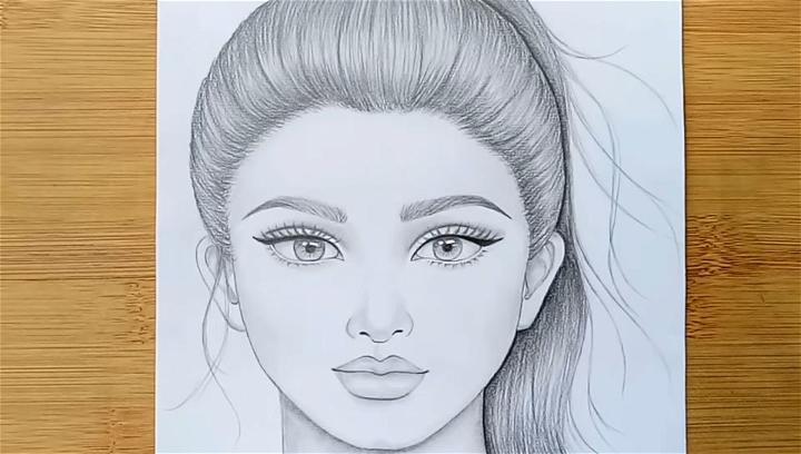 How To Draw A Girl Face Realistically Step By Step