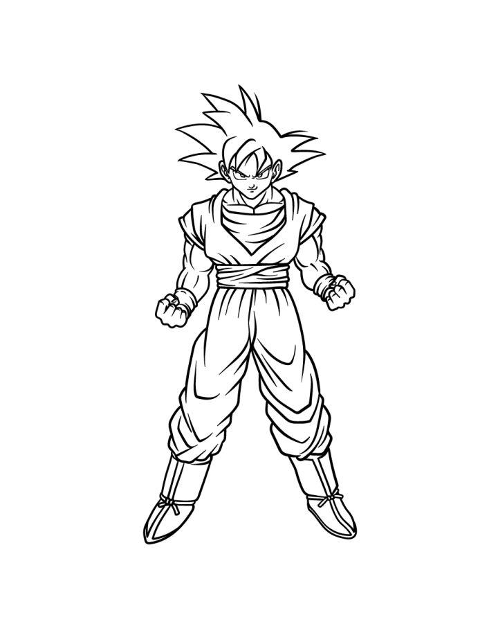Goku Drawing Step by Step Instructions