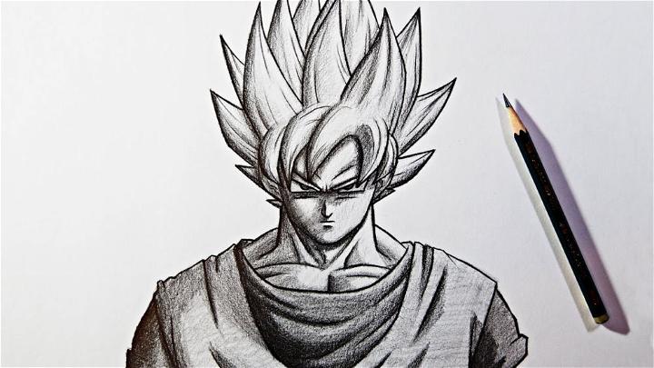 Goku Pencil Drawing from Dragon Ball