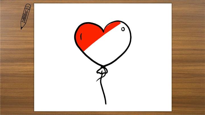 Heart Balloon Drawing