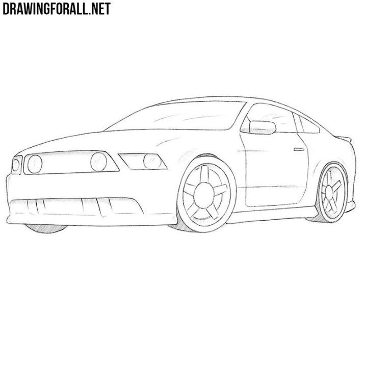 Automobile Sketch in Pencil Stock Photo - Image of ideas, open: 10977828