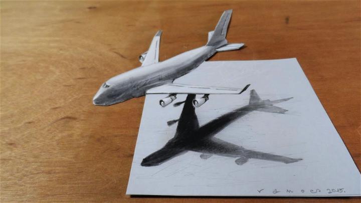 How to Draw 3D Airplane