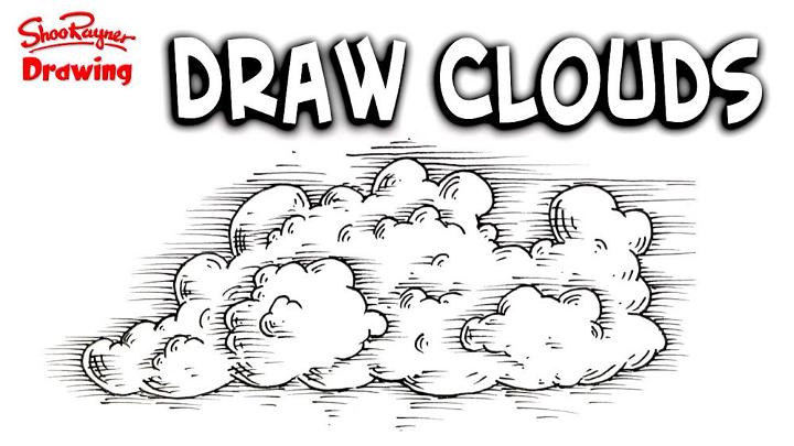 How to Draw Beautiful Cloud for Beginners