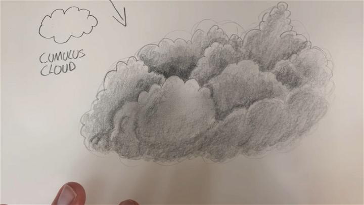 How to Draw Clouds with Pencil