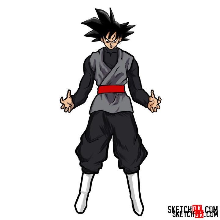 How to Draw Goku Black