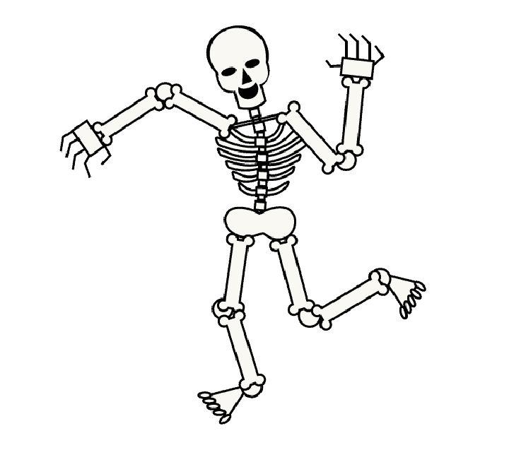 How to Draw Halloween Skeleton