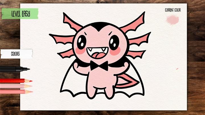 How to Draw Vampire Axolotl