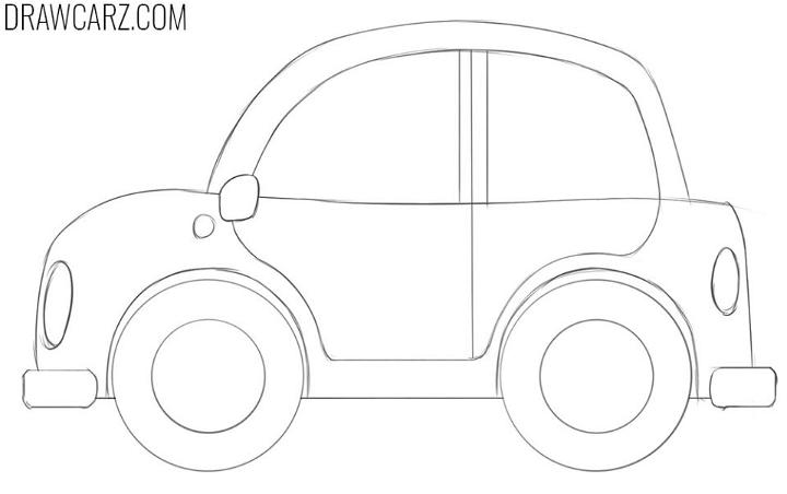 How to Draw a Cartoon Car