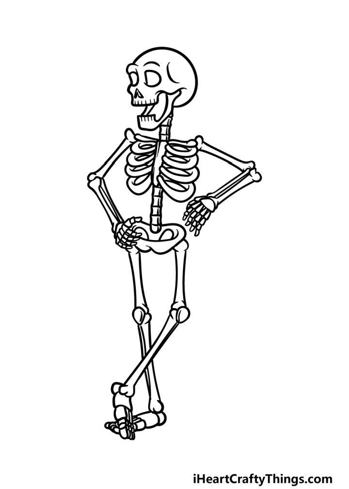 How to Draw a Cartoon Skeleton