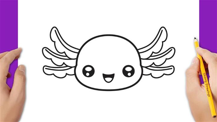How to Draw a Face Axolotl