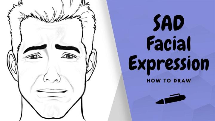 How to Draw a Sad Expression Face