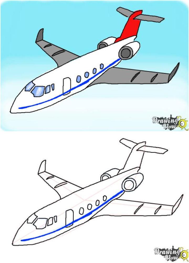 Aeroplane Drawing Stock Vector Illustration and Royalty Free Aeroplane  Drawing Clipart