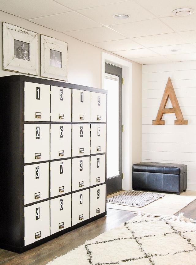 How to Turn a Bookcase Into Lockers