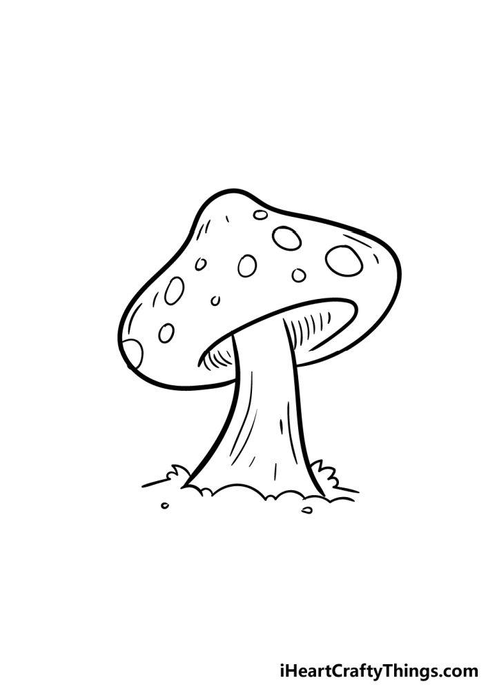 20 Easy Mushroom Drawing Ideas - How To Draw A Mushroom (2023)