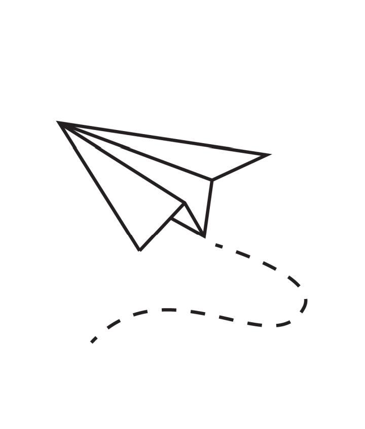 Paper Airplane Drawing