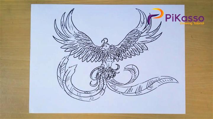 Phoenix Bird Sketch