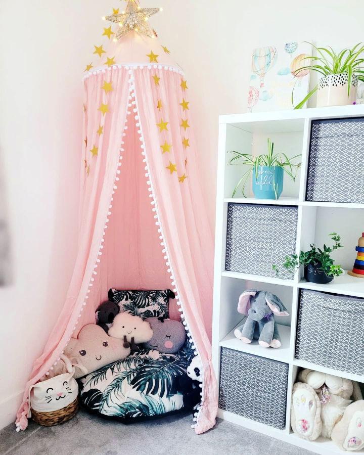Pink Bed Canopy For Girls Bed