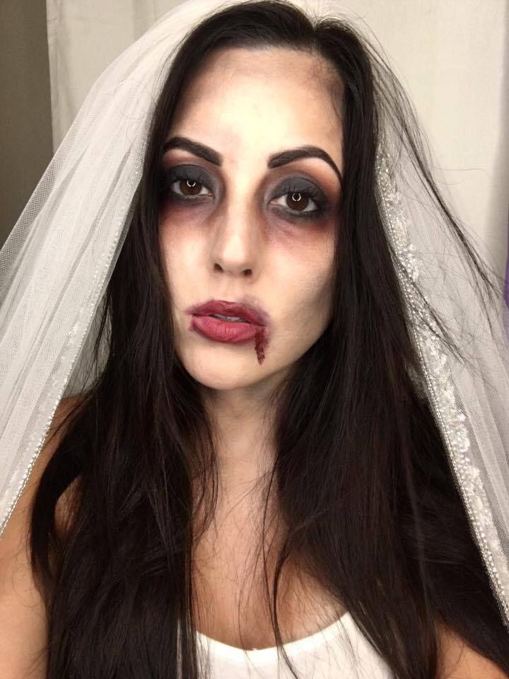 Pretty Zombie Bride Makeup Guide