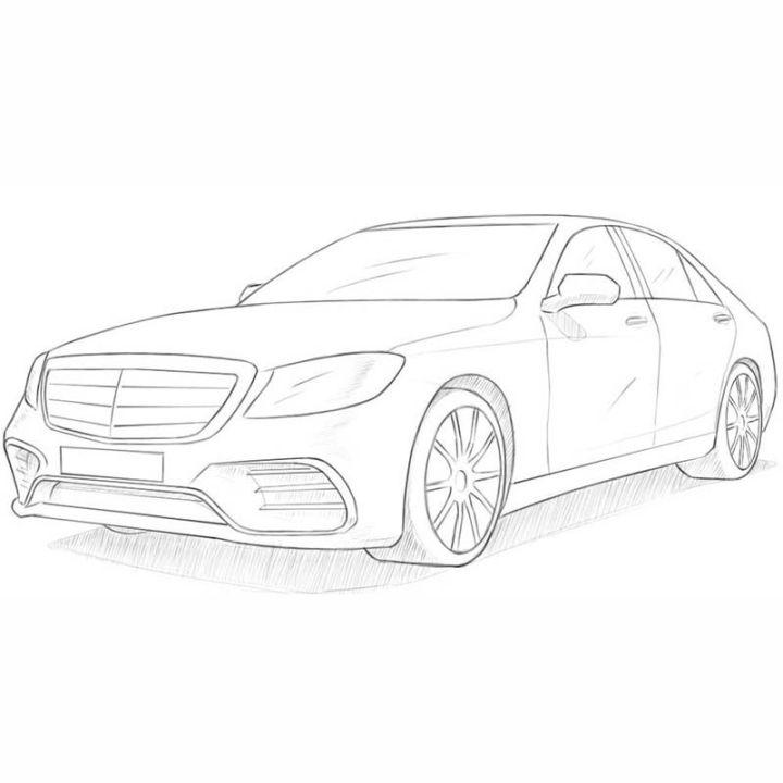 Realistic Car Drawing