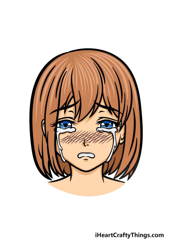 Sad Anime Girl And Cry  Png Download  Crying Anime Girl Sad Transparent  Png  Transparent Png Image  PNGitem