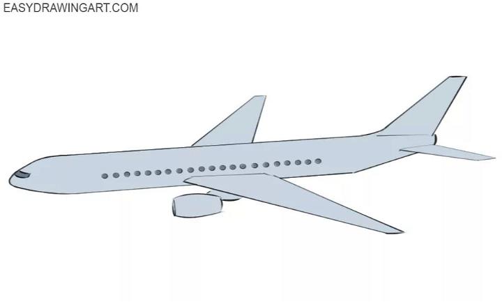 Simple Airplane Drawing