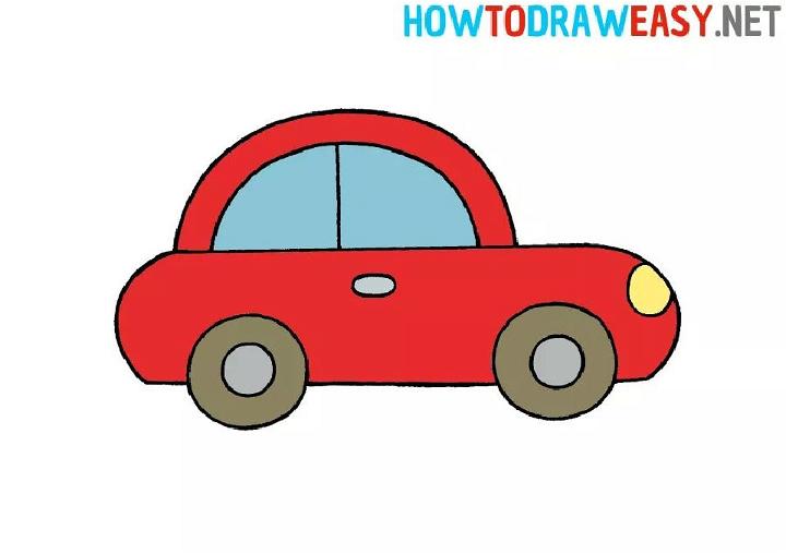 simple drawings of cars