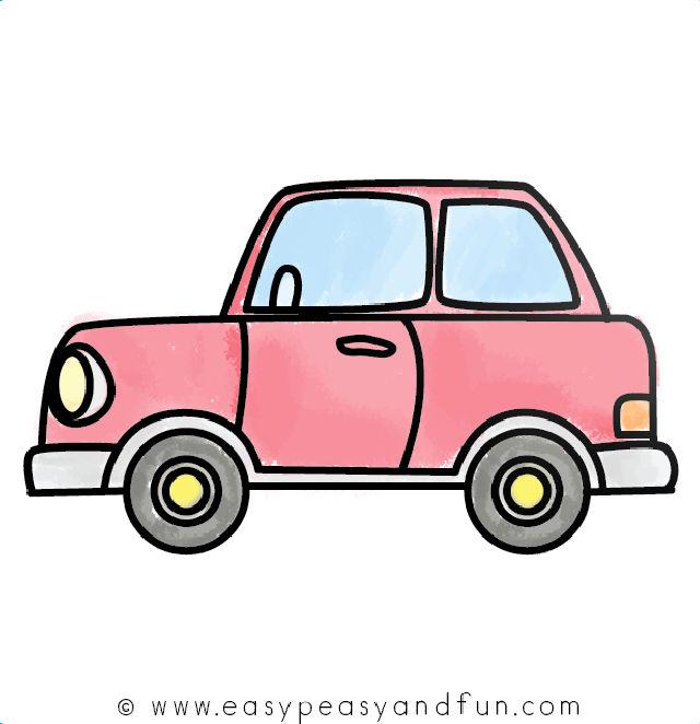 simple car vintage line art sketch drawing illustration for coloring book  or kids drawing 7946959 Vector Art at Vecteezy