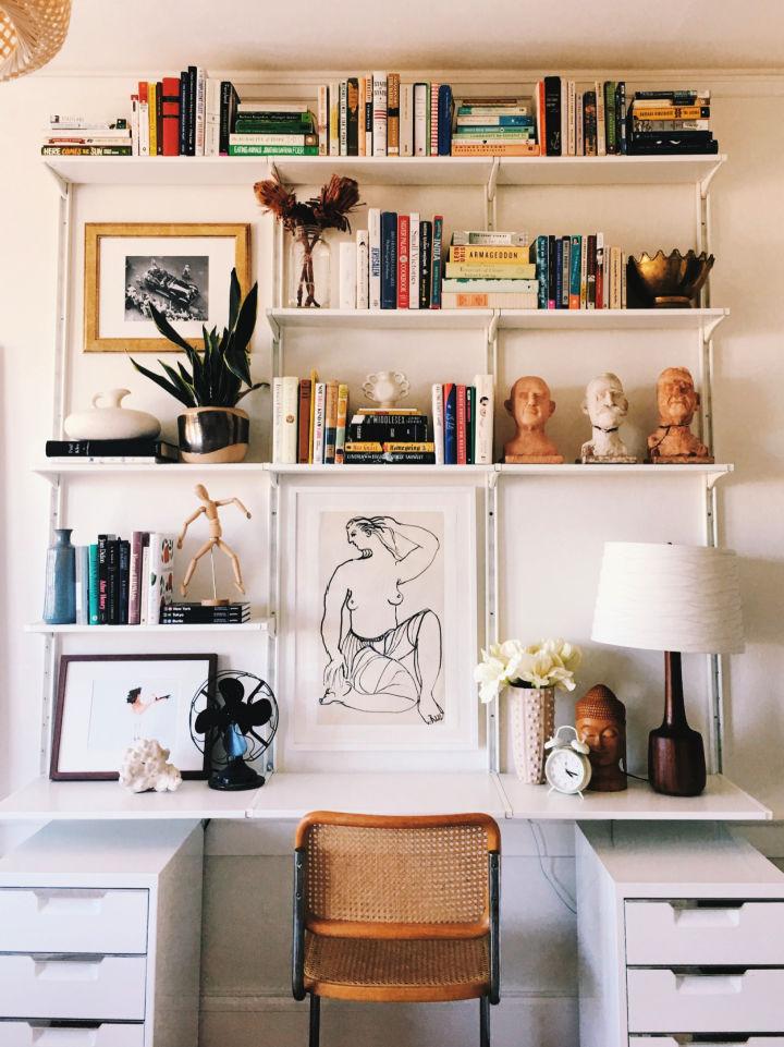 Wall Mounted Shelving With IKEA