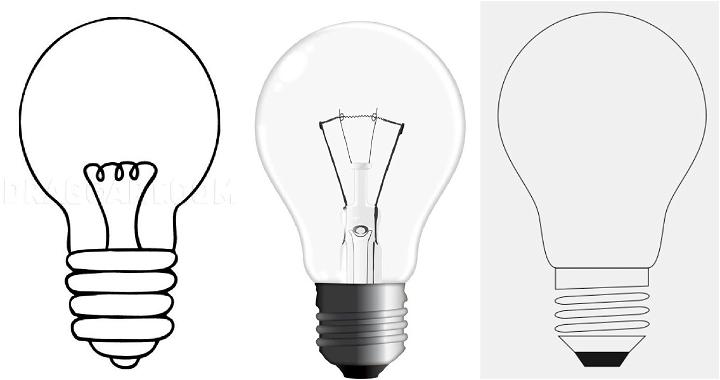 20 Easy Light Bulb Drawing Ideas - How To A Bulb