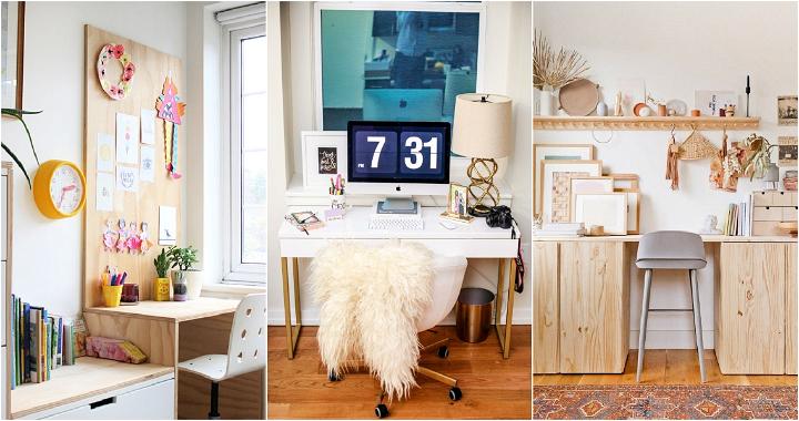 IKEA Hacks Turned a Stairwell Nook into a Hardworking Home Office