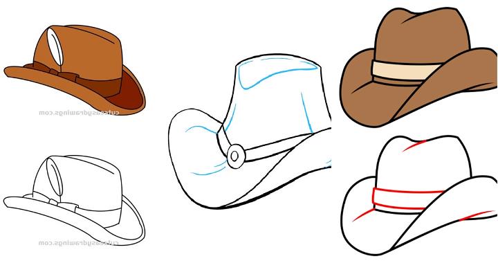 cowboy hat drawing ideas and tutorials